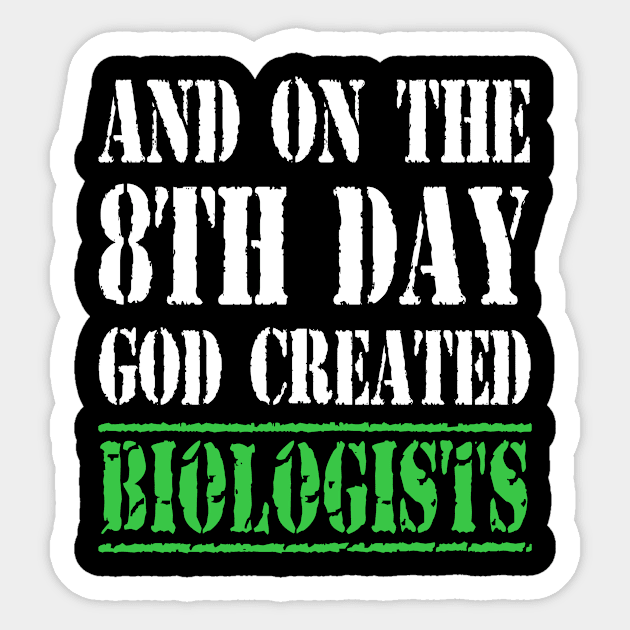 Unique Gifts For Biologist Sticker by divawaddle